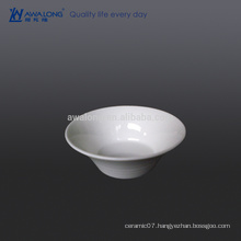 Logo Customized Deep White Bowl, Ceramic Bowl For Wholesale